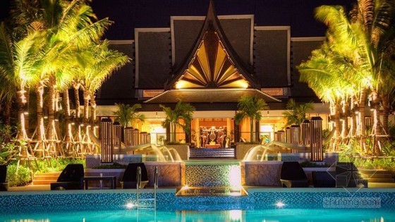 热带植物园设计资料下载-梦幻的泰国五星级度假酒店设计
