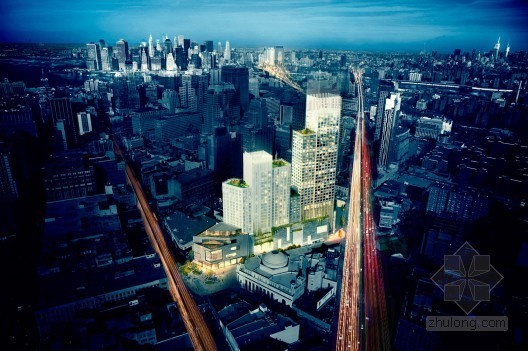 绿色地标建筑资料下载-COOKFOX设计的地标建筑 纽约City Point大厦