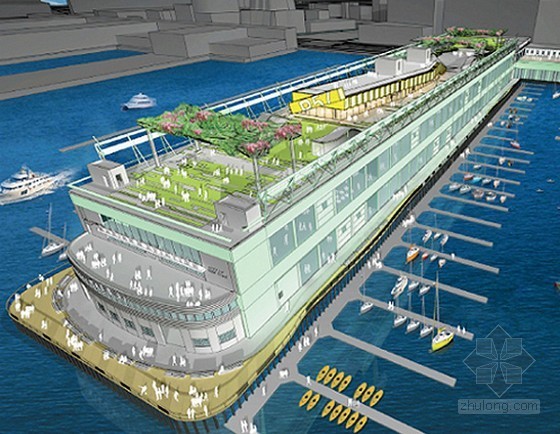滨水商场建筑资料下载-LOT-EK工作室设计的船上集装箱商场