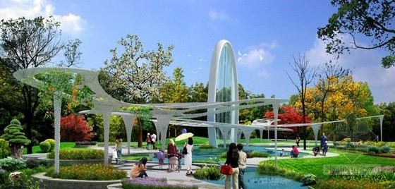 盘州市人民医院前区景观资料下载-北京园博会即将举行 天津园景观布置基本完成