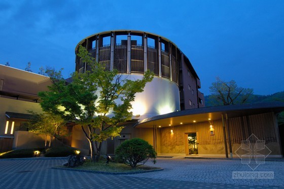 日本旅馆建筑资料下载-日本长野县界松本温泉旅馆设计