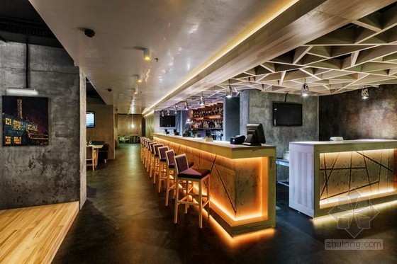loft工业酒吧资料下载-乌克兰工业元素的基辅Beton餐厅设计