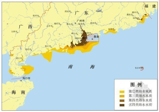 污水生态景观资料下载-广东省：污水入海排污口过半数污染物超标