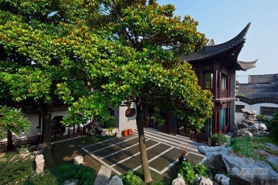 中式精品度假酒店资料下载-古色古香 扬州小盘谷会所精品度假酒店设计