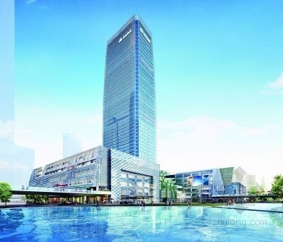 精品酒楼设计资料下载-广州白云区第一高楼主体结构封顶