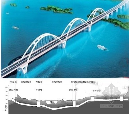 桥墩倾斜监测资料下载-国内首次城际铁路盾构下穿跨江大桥