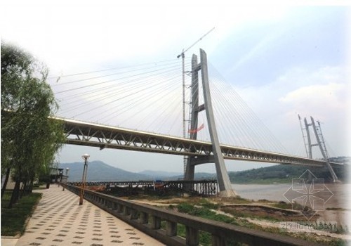 重庆市西彭镇资料下载-重庆第一座公轨两用斜拉桥竣工