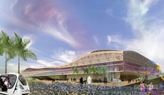 社区文体建筑资料下载-Nabito设计的迪拜“沙丘”文体中心