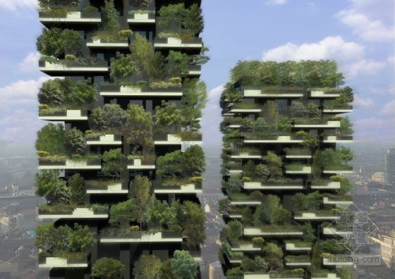 垂直森林住宅cad资料下载-米兰打造垂直森林双子塔楼：浇灌使用生活污水
