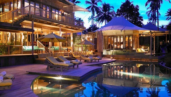 酒店的装潢设计资料下载-泰国第六感度假酒店 完美的热带风情旅行体验