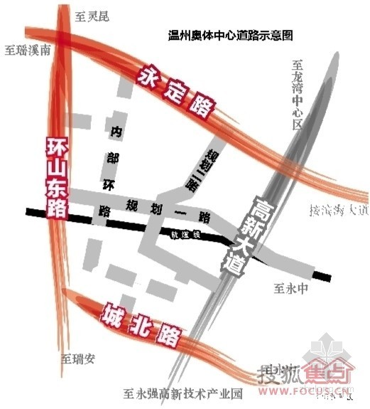 公交枢纽站综合体资料下载-温州奥体中心一期工程全面开工 2015年完工