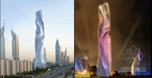 太阳能发电塔cad资料下载-迪拜将建360度旋转“动态塔”高80层造价22亿元