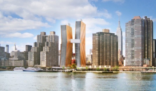 纽约SHoP建筑事务所资料下载-SHoP Architects设计的纽约Dancing Towers