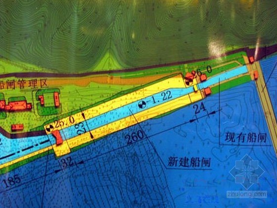 浙江省水运施工资料下载-浙江富春江船闸基坑开挖 低碳水运复兴可待