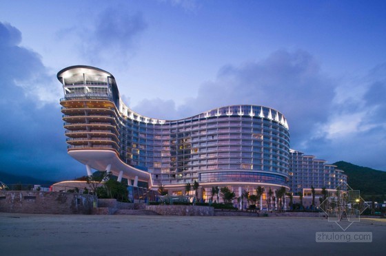 海滨度假酒店设计案例资料下载-深圳大梅沙京基喜来登度假酒店 强有力的视觉感