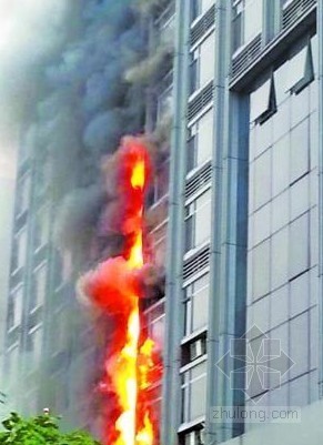 室外机空调装饰资料下载-北京办公楼空调室外机起火