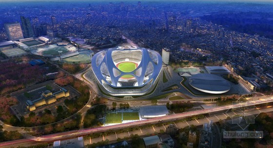 2020室内设计比赛资料下载-扎哈设计的2020年东京奥运会体育馆最新效果图曝光