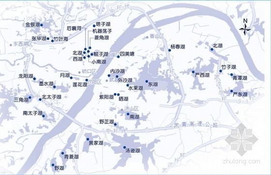 城市规划地图cad资料下载-武汉出炉全国首份湖泊地图