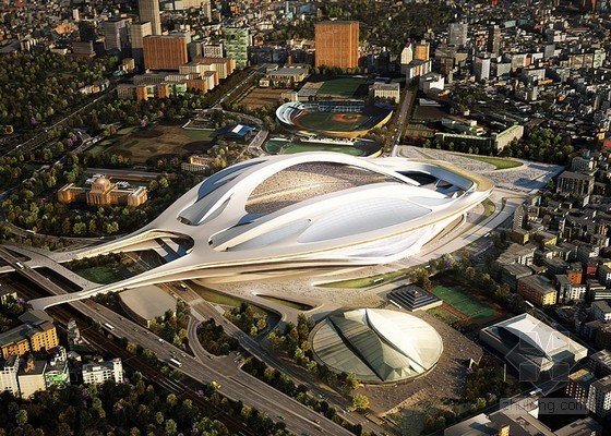 沈阳奥林匹克体育场资料下载-扎哈·哈迪德设计的东京奥林匹克体育场将缩小规模