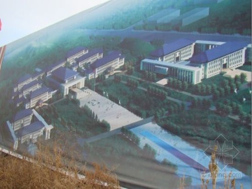 党政文化设计资料下载-内蒙古建14.3万平米办公楼群 被指奢华