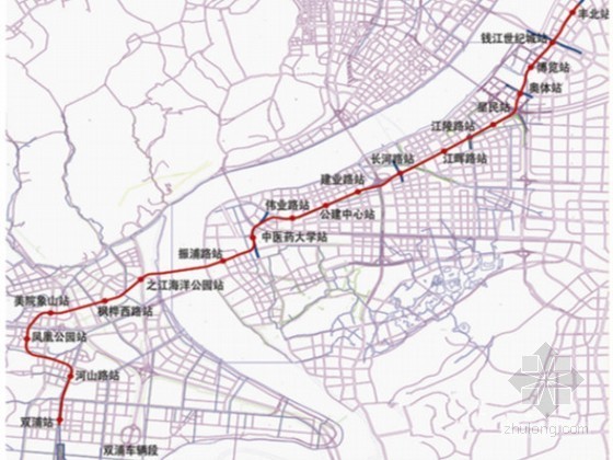 杭州市极地海洋公园资料下载-杭州地铁6号线过钱塘江段启动水上勘察