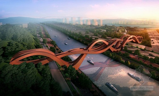 长沙金茂梅溪湖规划资料下载-NEXT architects荣获中国长沙梅溪湖大桥竞赛
