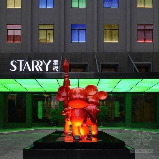 4星酒店图纸资料下载-长沙STARRY星栈酒店设计 彰显个性时尚