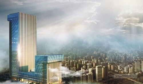26米高钢结构资料下载-200米高海南大厦封顶 北京建工打造“新地标”
