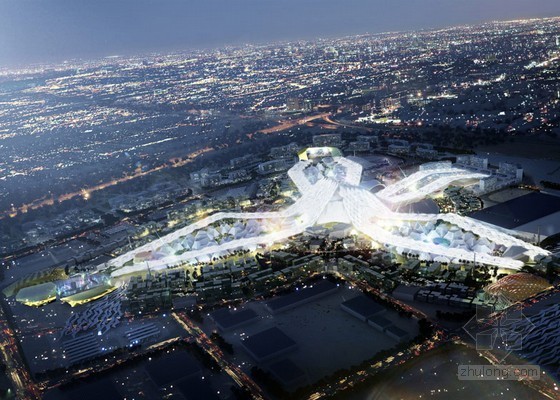 150平米效果图资料下载-HOK的迪拜2020世博会总体规划方案效果图曝光