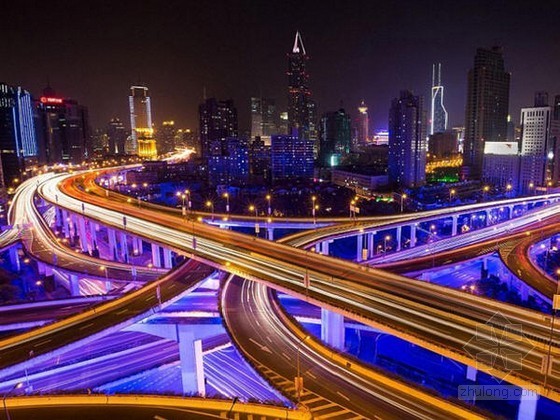 盐城市内环高架资料下载-《国家地理》魔幻光影 上海高架桥入选