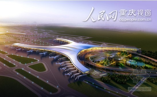300跑道施工图cad资料下载-重庆机场东航站区和第三跑道预计2015年底竣工