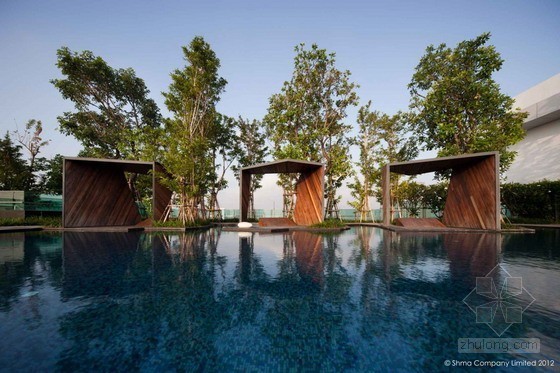 设计感的屋顶花园资料下载-Shma Design设计的泰国曼谷屋顶花园