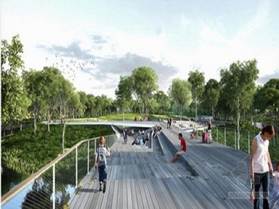 人行景观桥设计方案资料下载-“英国索尔福德桥设计方案”进入决赛