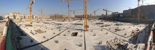 停车库结构资料下载-“京西最大停车库”主结构封顶 共设3000车位