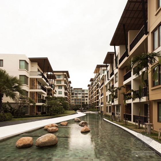 狭长的住宅设计资料下载-TROP公司设计的泰国海景住宅景观