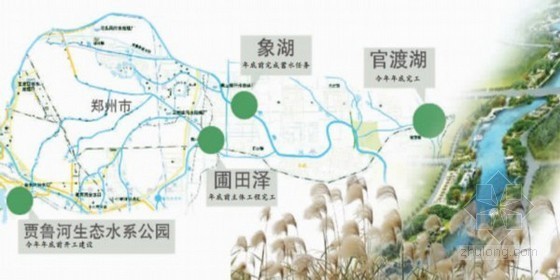 田峪河湿地公园资料下载-郑州消失百年的圃田泽将重现
