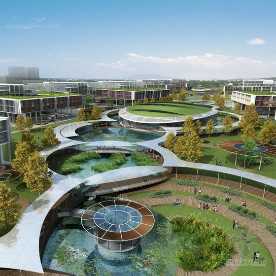 arup事务所设计的武汉华为高科技园区