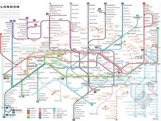 地铁隧道建筑限界图资料下载-高清组图：法建筑师绘制世界特大城市地铁线路图