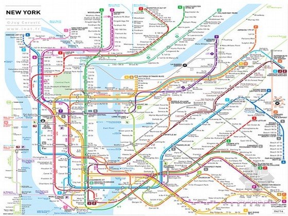 世界特大城市地铁线路图