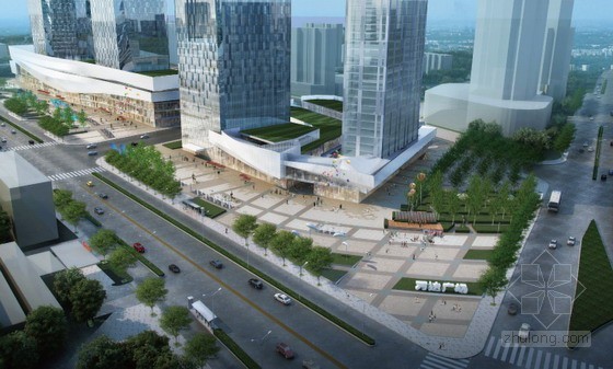万达广场设计概念资料下载-“水波”理念 北京通州万达广场景观设计