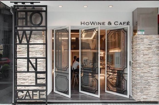 酒店店面装修设计资料下载-台北市红酒咖啡店装修设计 质感十足休闲空间