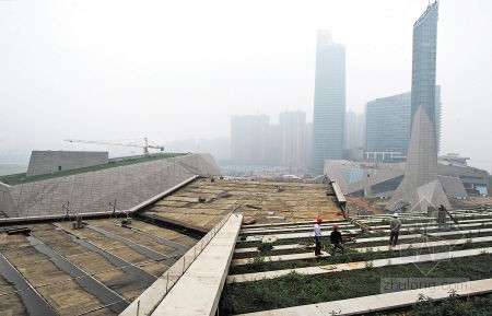 长沙市滨江文化园资料下载-湖南两馆一厅预计今年完工 明年开门迎客