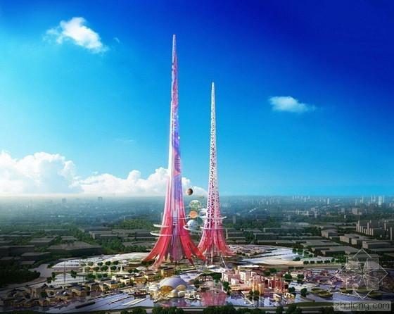 270米滨湖国际双塔资料下载-武汉将建世界第一高楼 突破1000米超迪拜塔