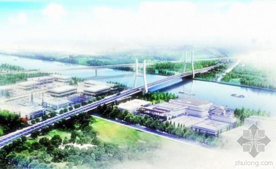 混凝土封顶资料下载-跨黄浦江全混凝土结构斜拉桥主塔封顶