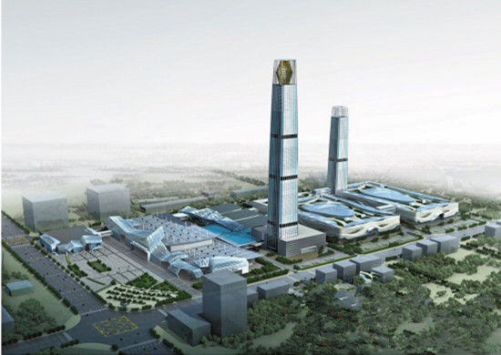双子楼CAD图资料下载-广东投3.5亿改造展览中心 名家居大厦将变“双子楼”