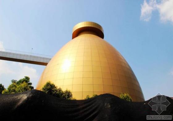 污水处理厂概算案例资料下载-重庆污水处理厂披“土豪金”外衣酷似“金蛋”