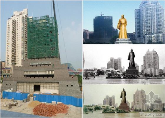 未建成建筑方案资料下载-广西柳州投资7000万柳宗元铜像 未建成即拆除