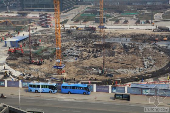 天津周大福中心结构资料下载-天津周大福金融中心基坑完工 开挖32.3米