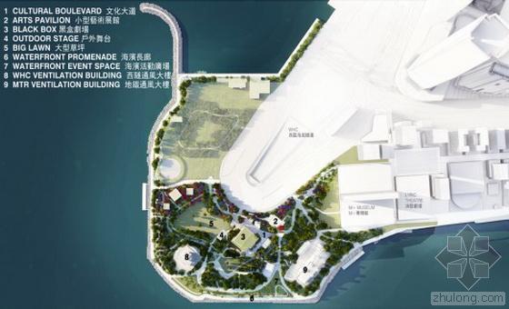 城市公园景观策划资料下载-West Kowloon文化区域公园景观设计