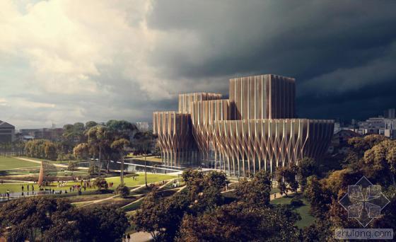 清华大学法学院图书馆扎哈资料下载-扎哈首个木质建筑设计 柬埔寨金边大屠杀纪念馆